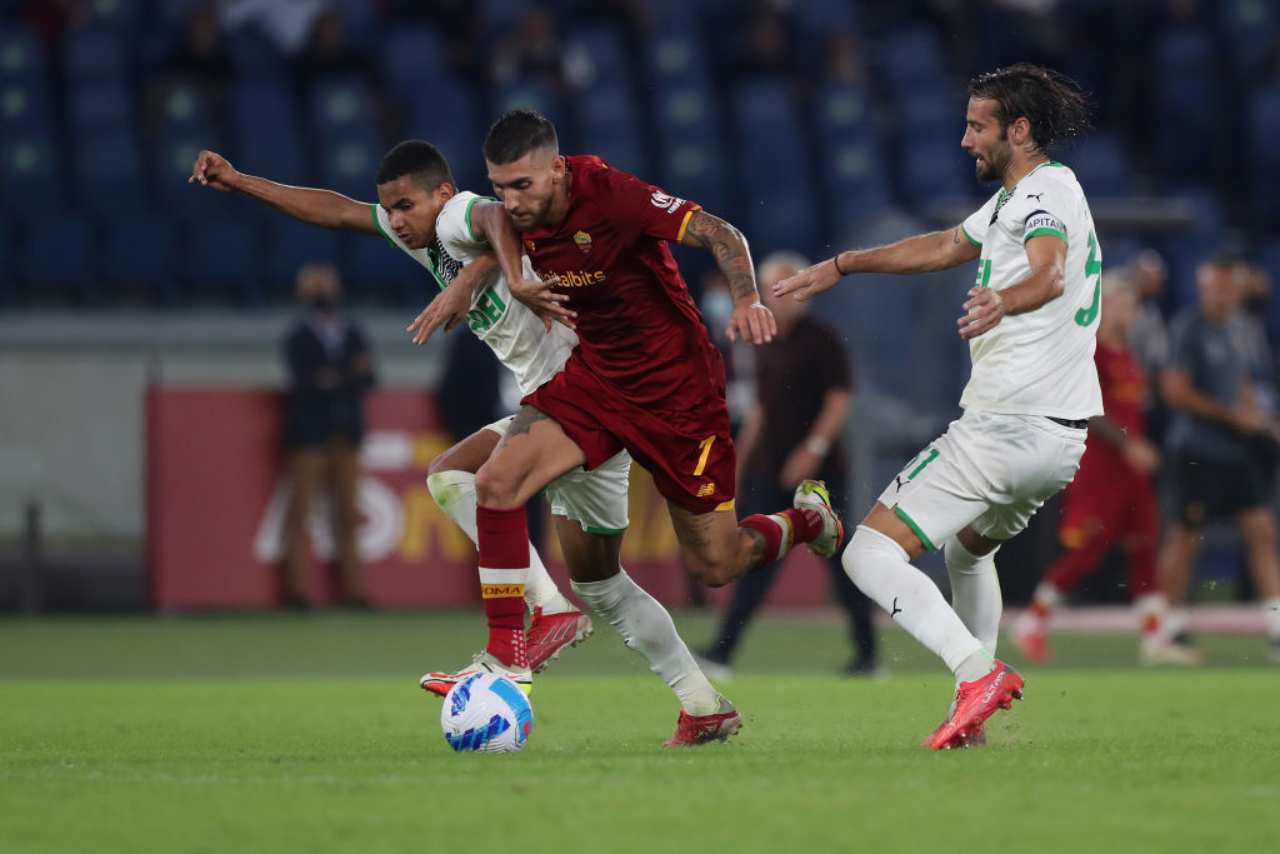 diretta highlights sassuolo roma