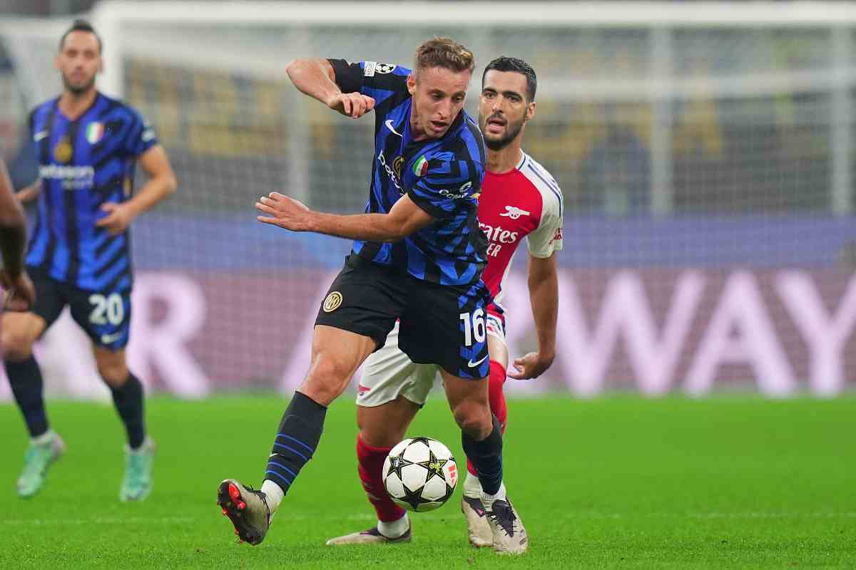 frattesi durante inter arsenal di champions league