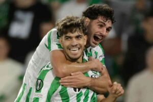 Johnny Cardoso esultanza betis siviglia