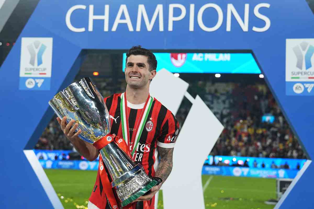 pulisic esultanza vittoria supercoppa 2025