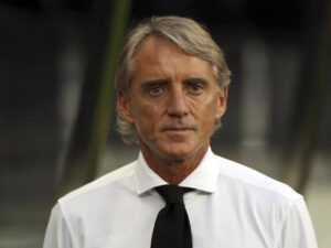 Roberto Mancini a bordo campo